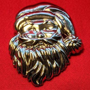 Silver Santa Brooch & Slide by Best Jewelry